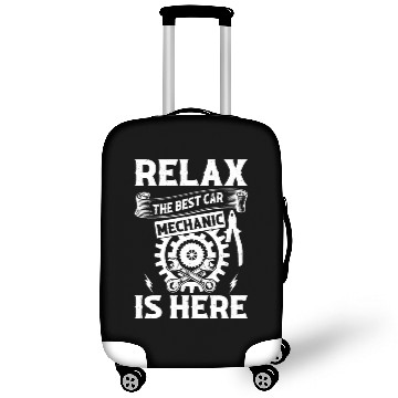 Discover Relax The Best Car Mechanic is here - Funny Car Me Luggage Covers