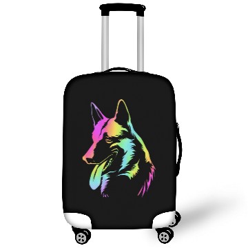 Discover Colorful Pop Art Belgian Malinois Dog Face Luggage Covers