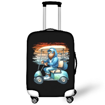 Discover Bigfoot Golf Adventure Watercolor Golfer Cart Luggage Covers