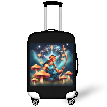 Discover Sagittarius zodiac sign with mushrooms Luggage Covers