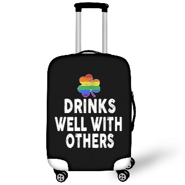Discover Drinks Well With Others LGBT Gay St Patricks Day Luggage Covers