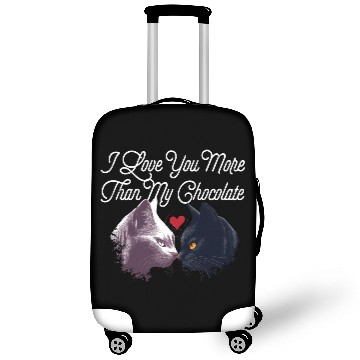 Discover Love You More Than My Chocolate Funny Valentines D Luggage Covers