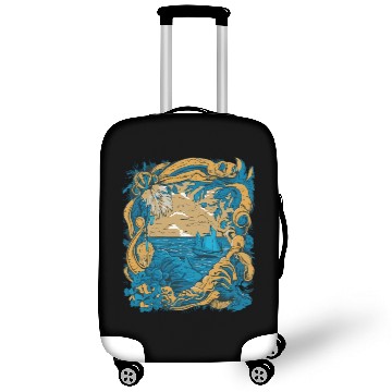 Discover Sun Kissed Shores A Mediterranean Odyssey Luggage Covers