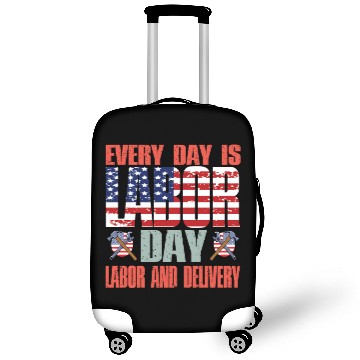 Discover Happy Labor Day Luggage Covers For Labor Day Messy Bun USA