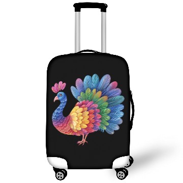 Discover Turkey Rainbow Illustration Farm Animal Farmer Luggage Covers