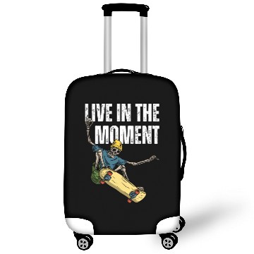Discover Skater's Live in the Moment Inspiration Luggage Covers
