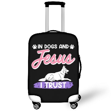 Discover German Shepherd IN DOGS AND JESUS I TRUST Luggage Covers