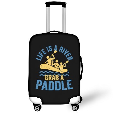 Discover Life Is A River Grab A Paddle Rafting White Water Luggage Covers
