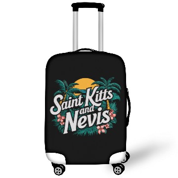 Discover Saint Kitts And Nevis Souvenir Tropical Paradise Luggage Covers