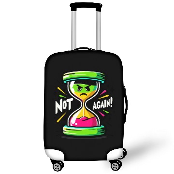 Discover Angry Hourglass Not Again Lime Green Trendy Colors Luggage Covers