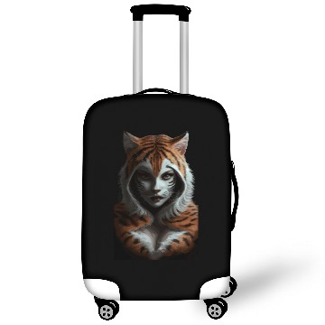 Discover Fierce Jungle Tiger Spirit Fantasy Artwork Luggage Covers
