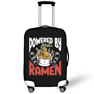 Discover Powered By Ramen Anime Japanese Soup Cup Noodle Luggage Covers