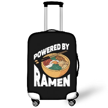 Discover Powered By Ramen Anime Japanese Soup Cup Noodle Luggage Covers