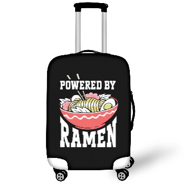 Discover Powered By Ramen Anime Japanese Soup Cup Noodle Luggage Covers
