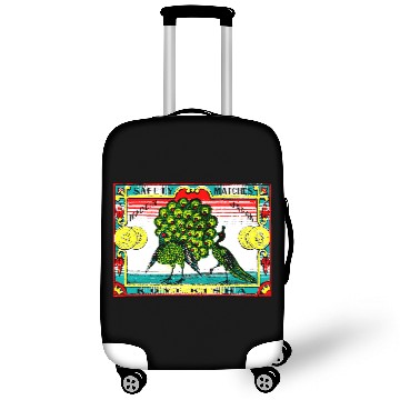 Discover Japanese Safety Matches Matchbox Art Peacocks Luggage Covers