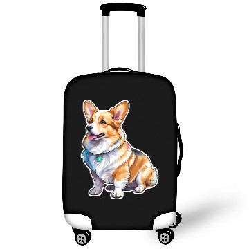 Discover Pembroke Welsh Corgi Watercolor Luggage Covers