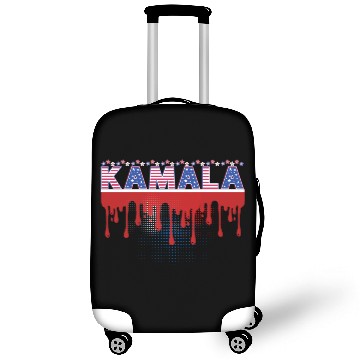 Discover Kamala Harris Patriotic 2024 American Flag Theme Luggage Covers