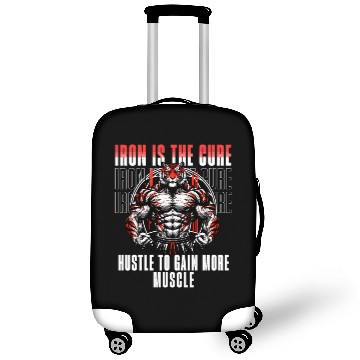 Discover iron is the cure with bodybuliding tiger Luggage Covers