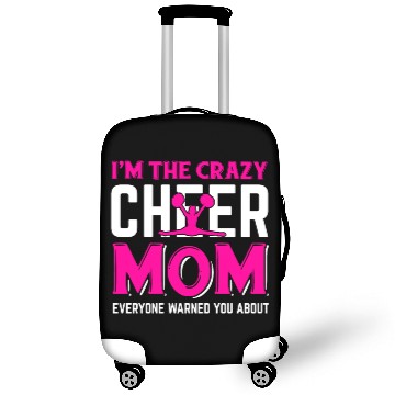Discover Crazy Cheer Mom Cheerleading Mommy Mother's Day Luggage Covers