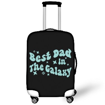 Discover best dad in the galaxy logo father day gift dad Luggage Covers