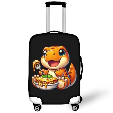 Discover Dino Dinosaur T-Rex Lasagna Italian Food Luggage Covers
