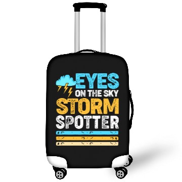 Discover Retro Meteorologist Eyes On The Sky Strom Spotter Luggage Covers