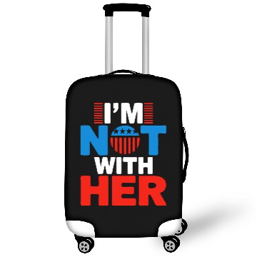 Discover I'm Not With Her Kamala Harris 2024 Presidential E Luggage Covers