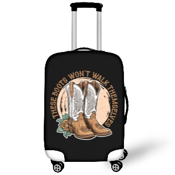 Discover Cowboy Boots & Hats These Boots Won't Walk Rodeo Luggage Covers