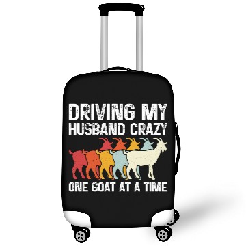 Discover Driving My Husband Crazy One Goat At A Time Funny Luggage Covers
