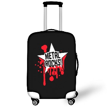 Discover Heavy Metal Rocks Hard Rock Music Graffiti Star Luggage Covers