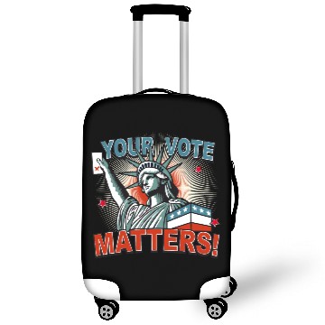 Discover Statue of Liberty & voting card -Your Vote Matters Luggage Covers
