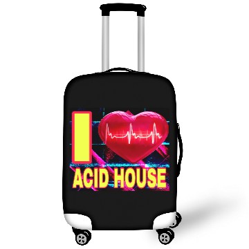 Discover I LOVE ACID HOUSE YELLOW FONTS Luggage Covers