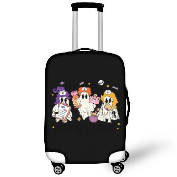 Discover Hocus Poke Us Funny Ghost Vintage Halloween Luggage Covers
