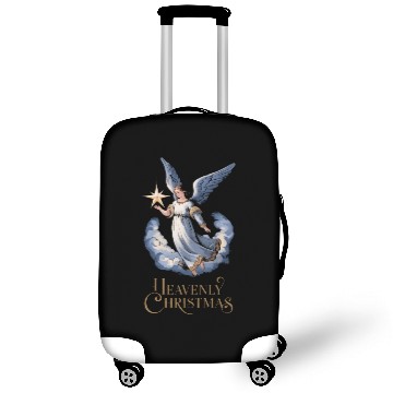 Discover Heavenly Christmas Angel with Star Holiday Art Luggage Covers