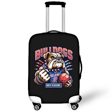 Discover Bulldogs Mascot Back To School Team Spirit Luggage Covers