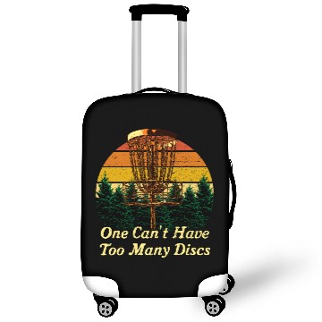 Discover One Cant Have Too Many Discs Funny Disc Golf Humor Luggage Covers