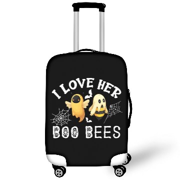 Discover I Love Her Boo Bees Luggage Covers Funny Couples Halloween Co