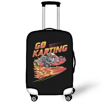Discover Go Kart Go Karting Fire for a Kart driver Go Kart Luggage Covers