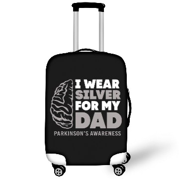 Discover I Wear Silver For Dad Parkinsons Disease Awareness Luggage Covers