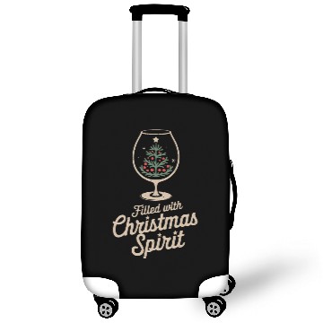 Discover Filled with Christmas Spirit Glass Luggage Covers