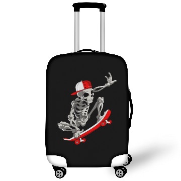 Discover Skateboarding Skeleton Halloween Skater Skateboard Luggage Covers