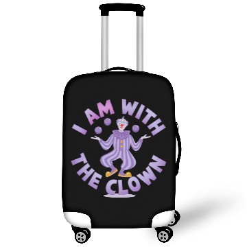 Discover I Am With the Clown - Creepy & Funny Halloween Luggage Covers