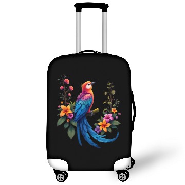 Discover Fantastical Bird Of Paradise Painting Luggage Covers