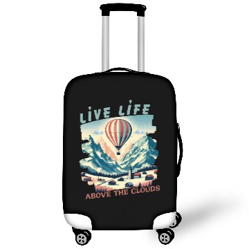 Discover Live life above the clouds - Hot Air Balloon Luggage Covers