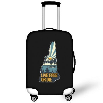 Discover Live Free or Die Retro New Hampshire Nature Luggage Covers