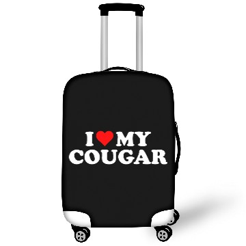 Discover I Love Cougars Cougar Humor Valentine's Day 3BK1 Luggage Covers