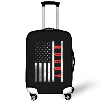 Discover Rugby Player Vintage US Flag Proud Rugby Luggage Covers