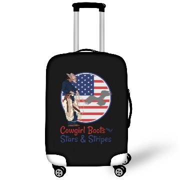 Discover Cowgirl Boots and Stars & Stripes Luggage Covers