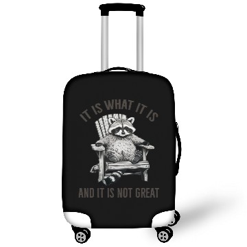 Discover Funny Raccoon Luggage Covers | Retro Oversized Vintage 90s
