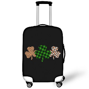 Discover St Patricks Day Lucky Irish Green Plaid Shamrock Luggage Covers